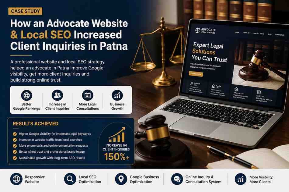 How a Professional Website and Local SEO Helped an Advocate Increase Client Inquiries in Patna